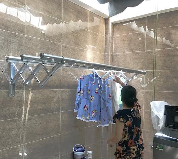 Giàn Phơi Xếp Tường Tay Đôi HP68A