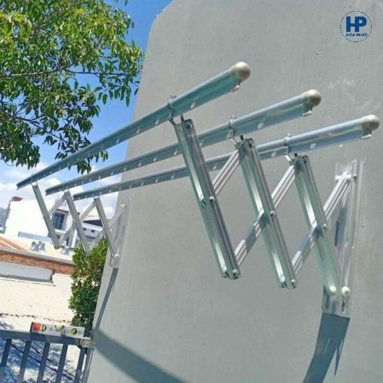 Giàn Phơi Xếp Tường Tay Đôi HP68A
