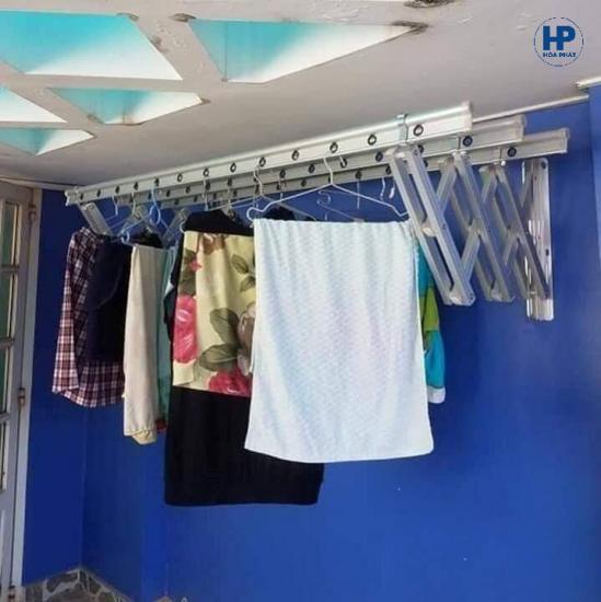 Giàn Phơi Xếp Tường Tay Đôi K07