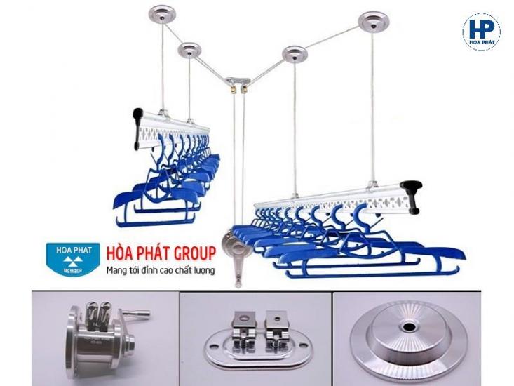 Giàn Phơi Găn Trần KS980G 7 Lo Xo 2025